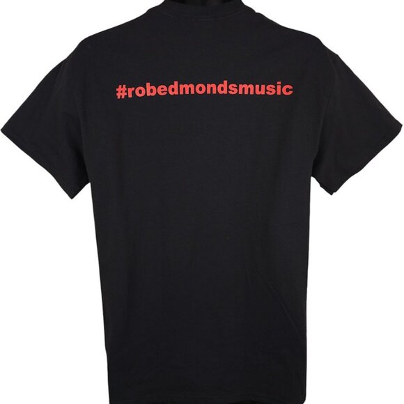 Benjamin Franklin T Shirt Mens Size Medium Black Rolled Up Franklin Rob Edmonds - Picture 4 of 7